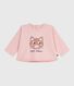 Babies' long-sleeved T-shirt with a cat design