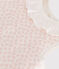 Babies' Floral Cotton TOG 2 Sleeping Bag MARSHMALLOW /PANTY