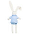 Rabbit in clothing comforter FRAICHEUR blue/MARSHMALLOW white