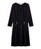 Women's Slim-Fit Long-Sleeved Dress NOIR black/LUREX NOIR black