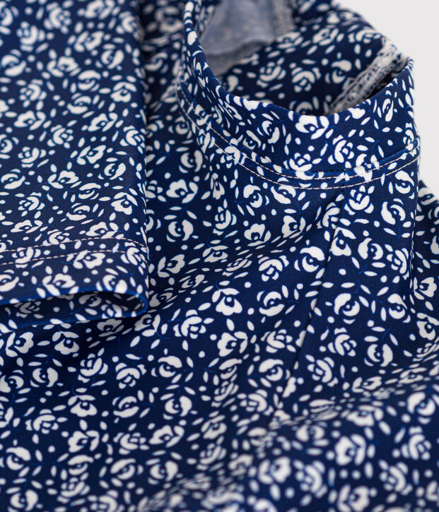 Babies' UV-protect swimming onesie blue/white