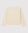 Girls' Cotton Cardigan AVALANCHE Ecru