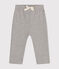Babies' fleece trousers CHATON CHINE grey