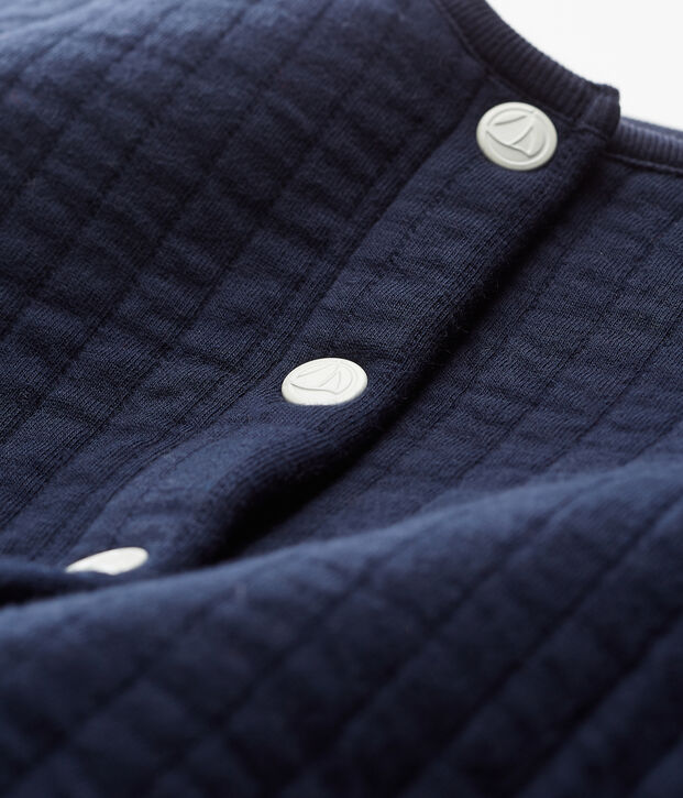 Baby girls' cardigan in quilted tube knit SMOKING