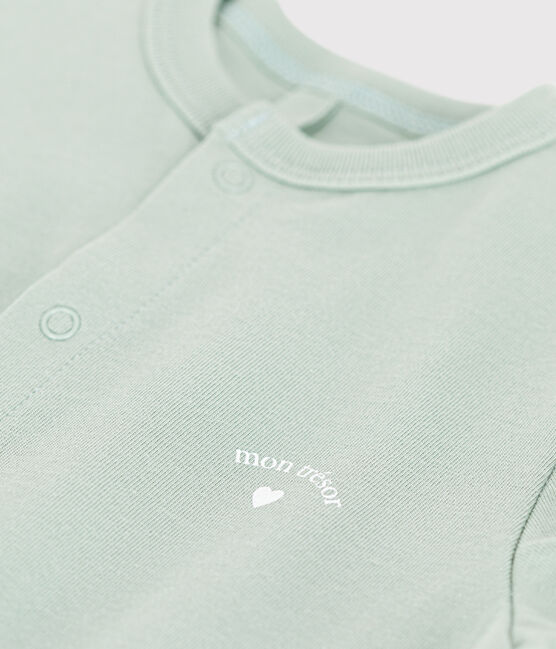 Babies' Lightweight Jersey Playsuit HERBIER green