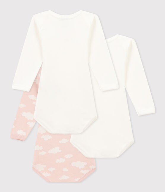 Long-Sleeved Cotton Cloud Themed Bodysuits - 3-Pack variante 1