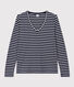 Women's Straight V-Neck Cotton T-Shirt