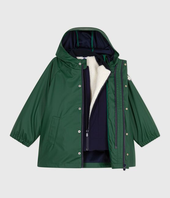 Children's 3-in-1 raincoat WILLOW green/SOIR