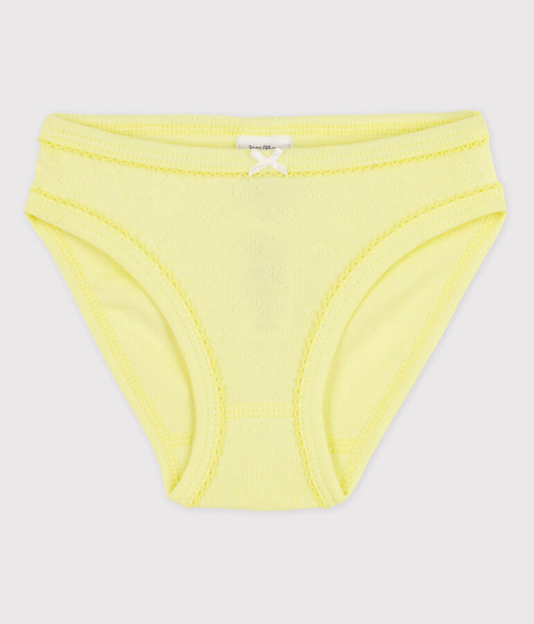 Girls' Cotton Briefs yellow