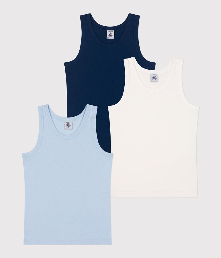 Children's plain cotton tank tops - 3-Pack variante 1
