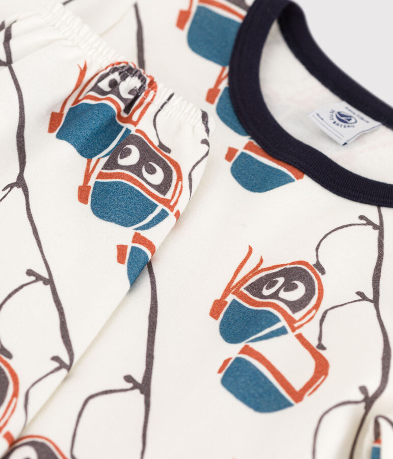 Children's Unisex Gondola Fleece Pyjamas white/multicolor