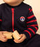 Babies' Sleeveless Thick Jersey Jumpsuit SMOKING blue