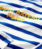 Women's Fine Breton Top. MARSHMALLOW white/SURF blue
