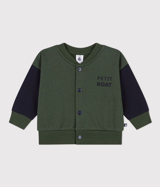 Babies' Fleece Baseball Jacket AVORIAZ /SMOKING