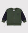 Babies' Fleece Baseball Jacket AVORIAZ /SMOKING