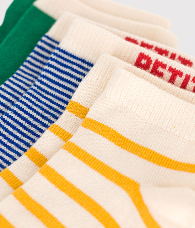 Children's cotton socks - 3-pack multicolor