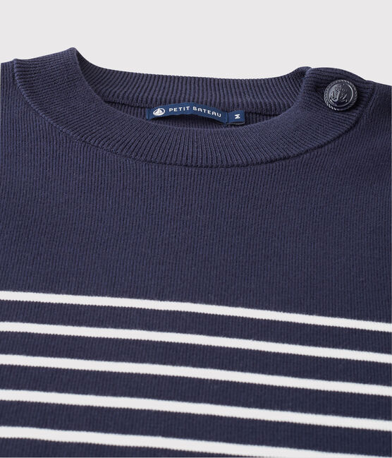 Men's navy jumper SMOKING blue/MARSHMALLOW white