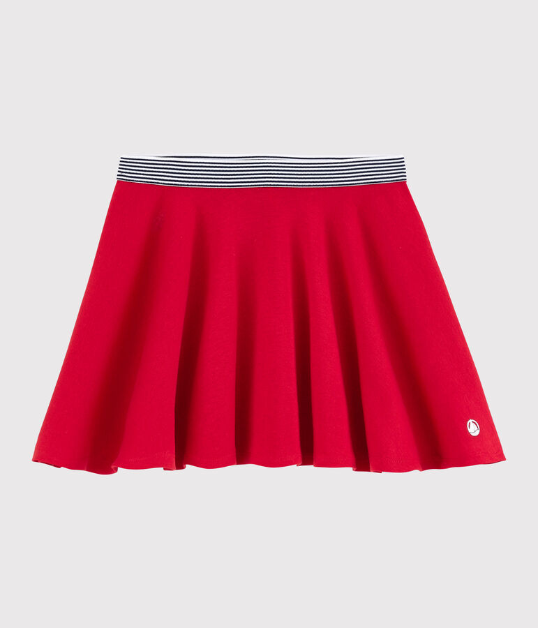 Girls' Knit Skirt red