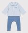Babies' outfit in cotton with embroidery on the chest and a gingham print multicolor
