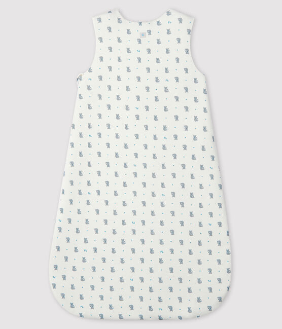 Babies' Rib Knit Sleeping Bag MARSHMALLOW white/GRIS grey/MULTICO