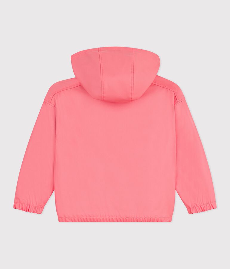Children's jacket in plain PU pink