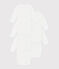Babies' long-sleeved wrapover cotton bodysuits - 5-Pack variante 1