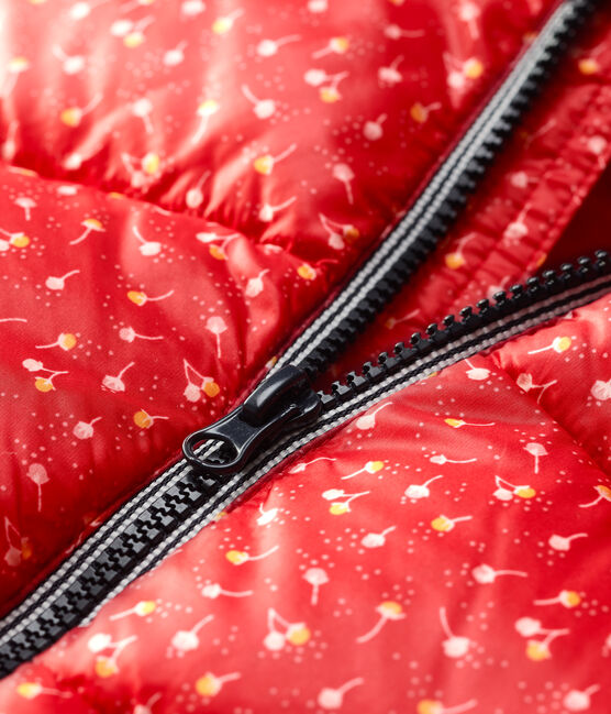 Babies' Quilted Jacket TERKUIT red/MULTICO white