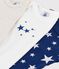 Starry Patterned Short-Sleeved Cotton Bodysuits - 3-Pack variante 1