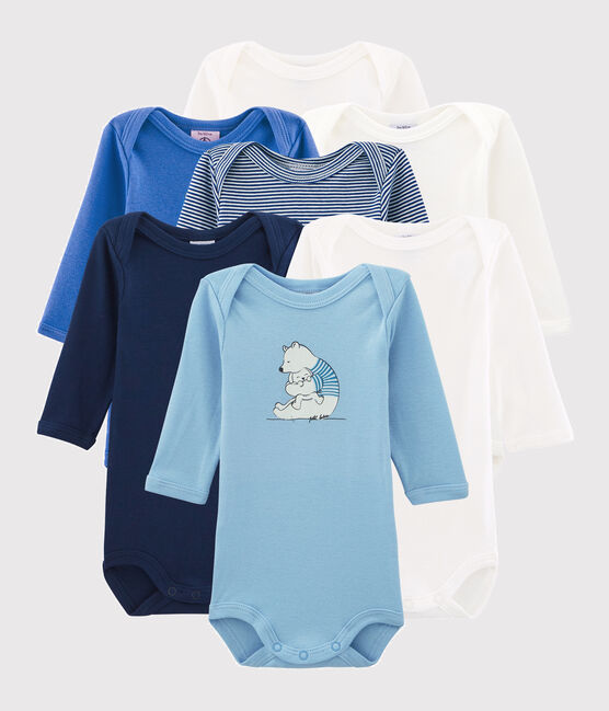 Baby Boys' Long-Sleeved Bodysuits - 7-Piece Surprise Set variante 1