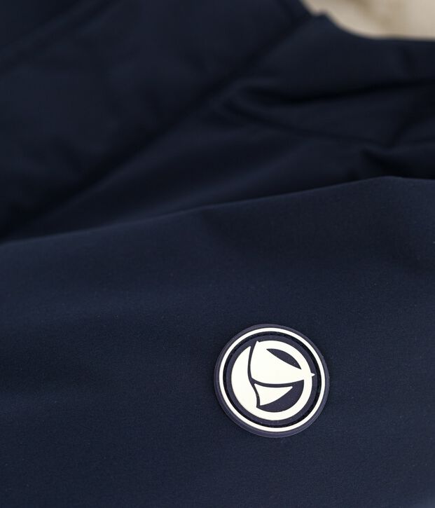 Babies' plain mid-length parka SMOKING