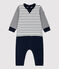 Babies' Iconic Jumpsuit MARSHMALLOW white/SMOKING blue