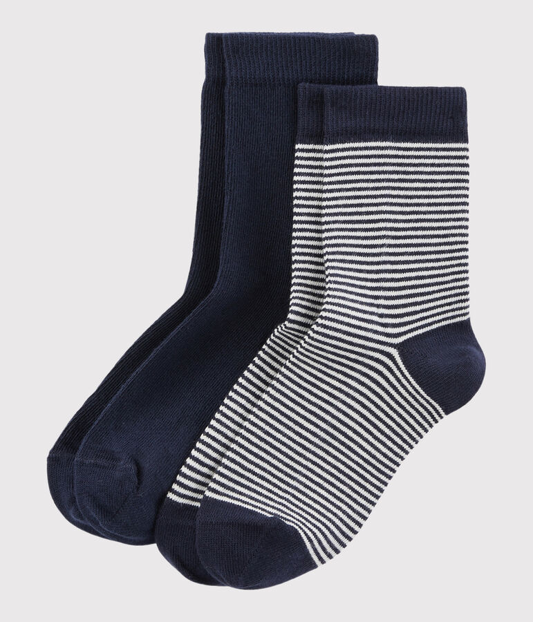 2 pairs of children's stripy cotton socks variante 1