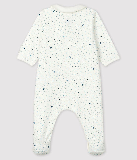 Baby Boys' Starry Night Tube Knit Sleepsuit MARSHMALLOW white/MULTICO white