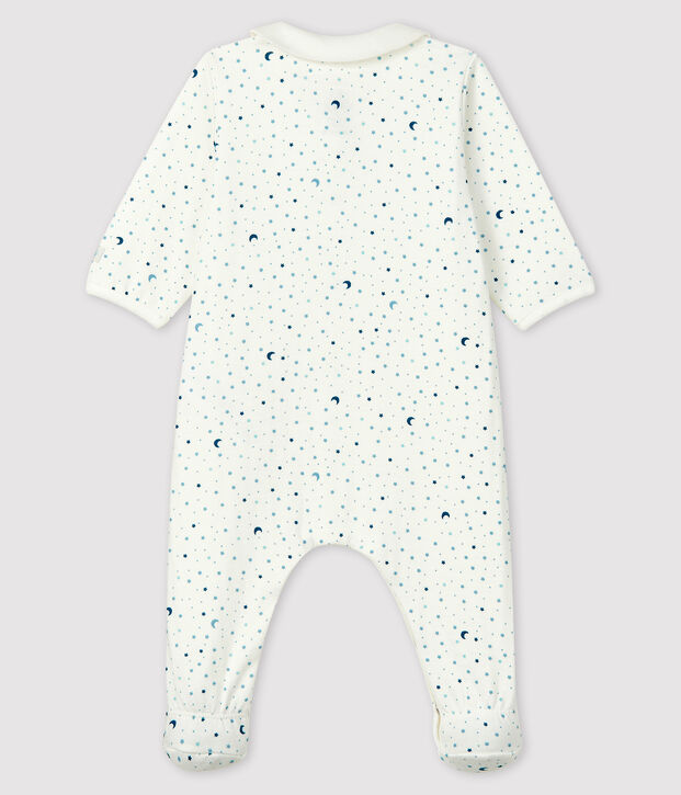 Baby Boys' Starry Night Tube Knit Sleepsuit white/multicolor
