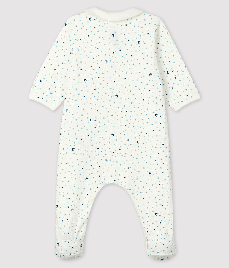 Baby Boys' Starry Night Tube Knit Sleepsuit MARSHMALLOW white/MULTICO white