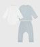 Babies' 2-piece velour gift set, the body embroidered with a bear CO2