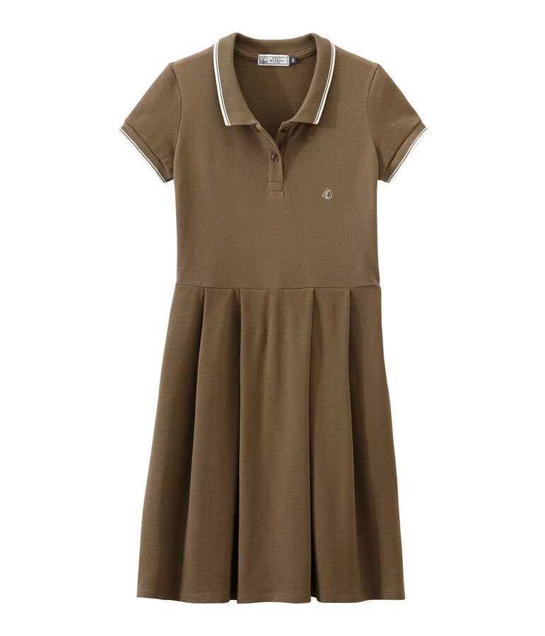 Dress inspired by the polo SHITAKE brown