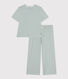 Women's Pinstriped Cotton Pyjamas