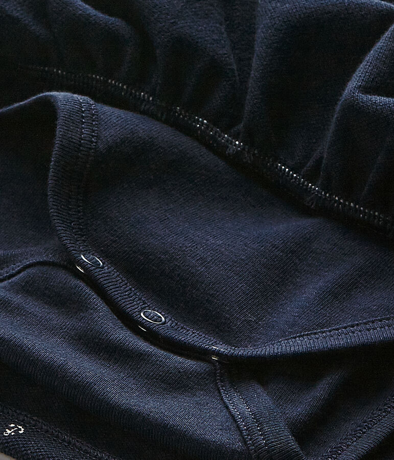 Baby girl's short-sleeved dress blue/beige