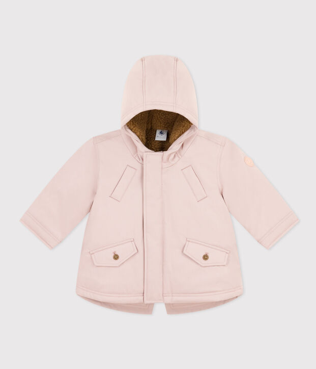 Babies' Sherpa Lined Parka pink