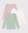 Children's long-sleeved plain T-shirts - 3-pack variante 1
