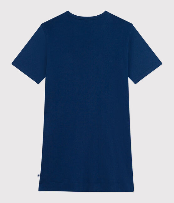 Women's short-sleeved cotton nightdress INCOGNITO blue