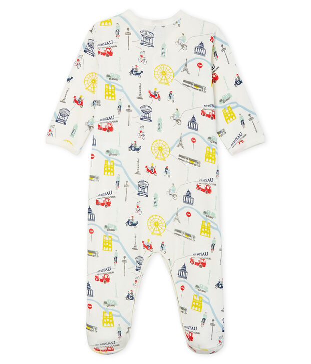 Baby Boys' Ribbed Sleepsuit white/multicolor
