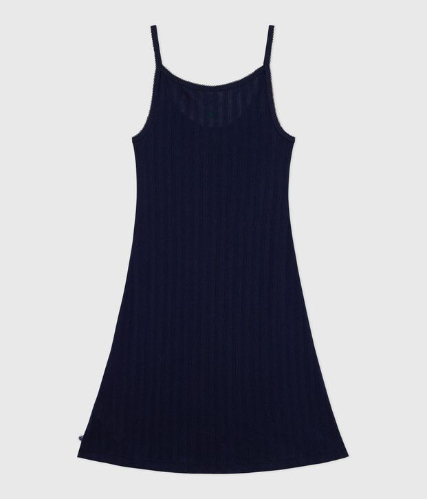 Women's openwork cotton nightdreaa SMOKING