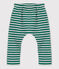 Babies' Stripy Tube Knit Trousers EVERGREEN /FUMEE