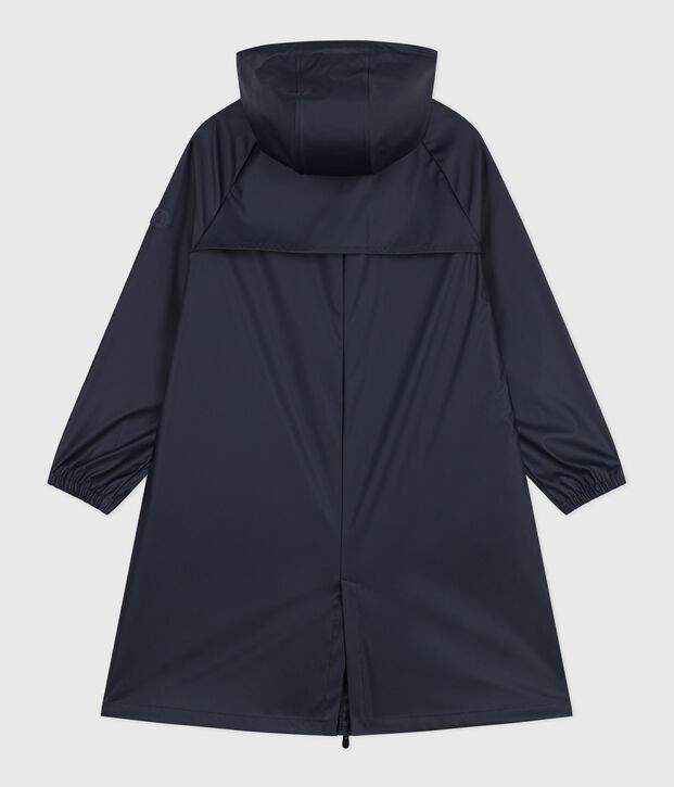 Women's long raincoat in two colours blue