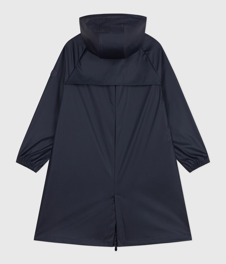Women's long raincoat in two colours blue