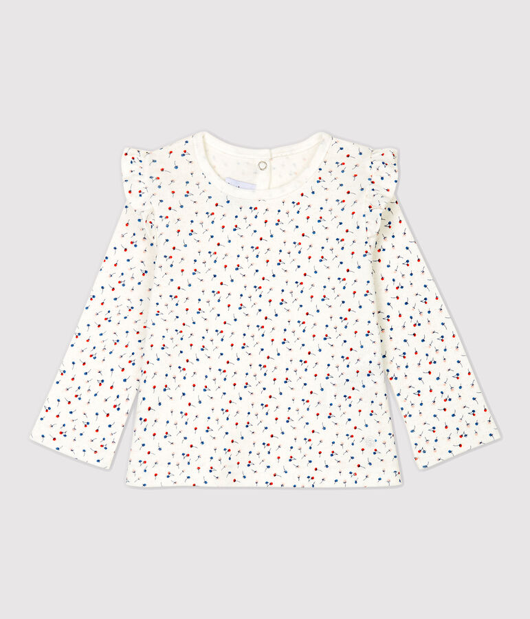 Babies' Cotton Blouse white/multicolor
