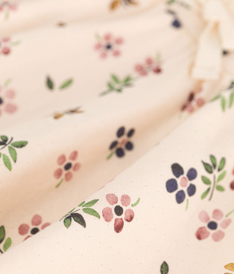 Little girls' tube knit skirt Ecru/multicolor