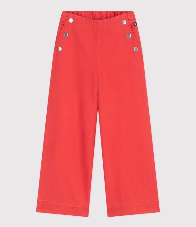Children's denim trousers red